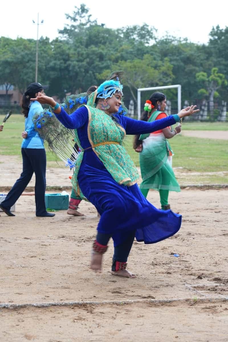 Peacock dance in republic day